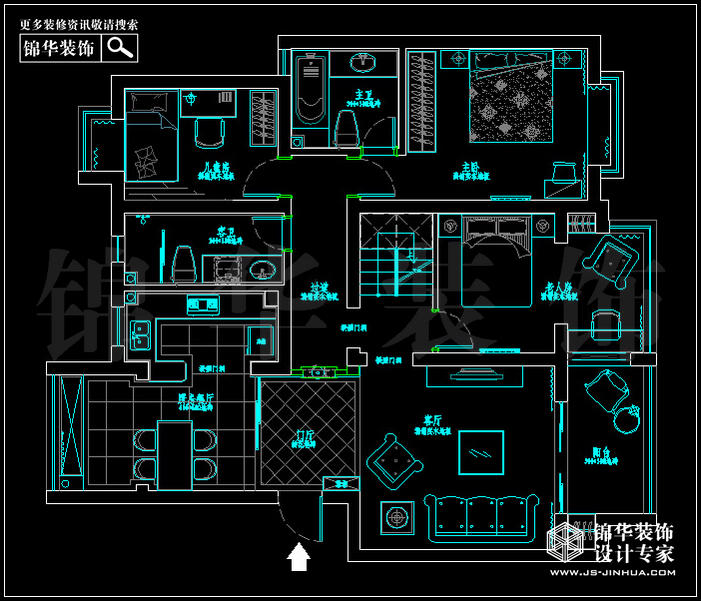 南大和園B2戶(hù)型123平帶閣樓 戶(hù)型
